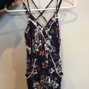 Cute Blue floral romper
